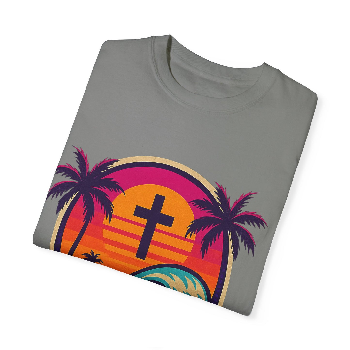 Faith Waves - Unisex Garment-Dyed Tee