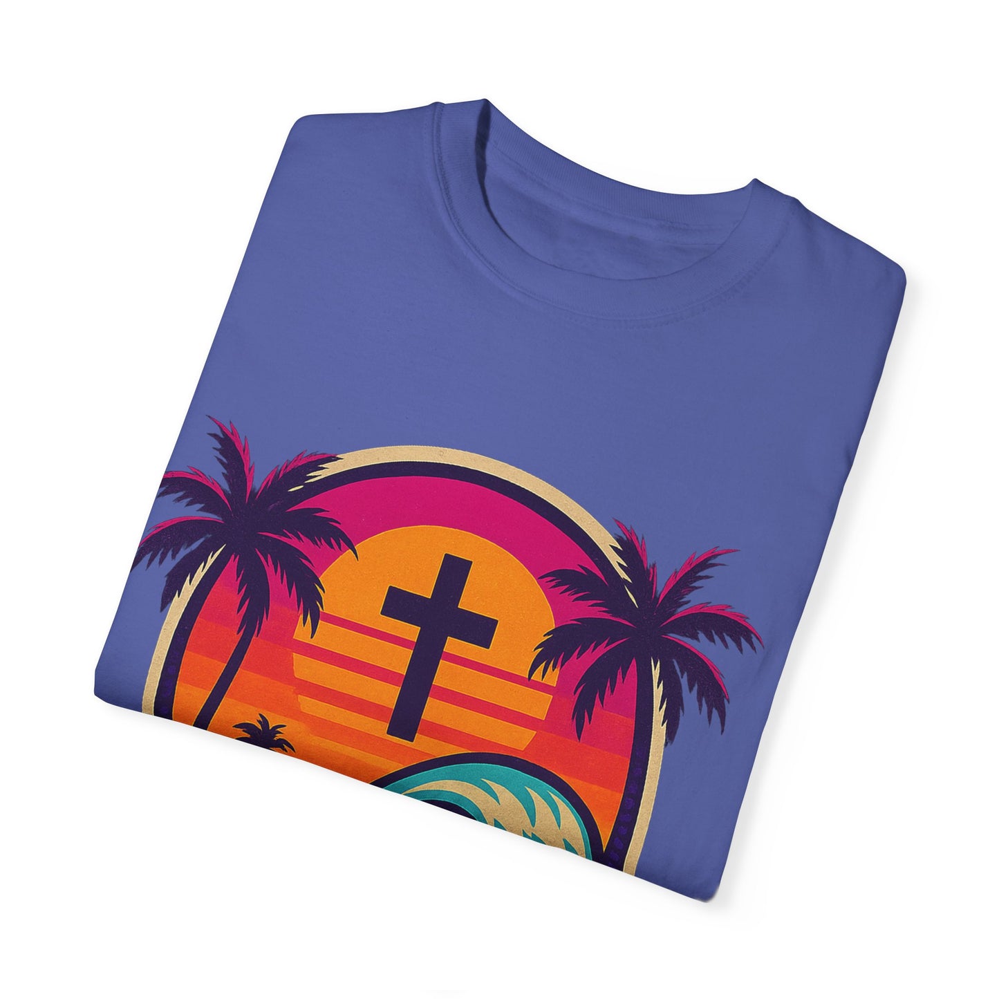Faith Waves - Unisex Garment-Dyed Tee
