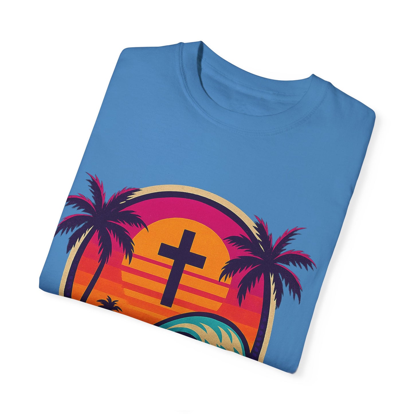 Faith Waves - Unisex Garment-Dyed Tee