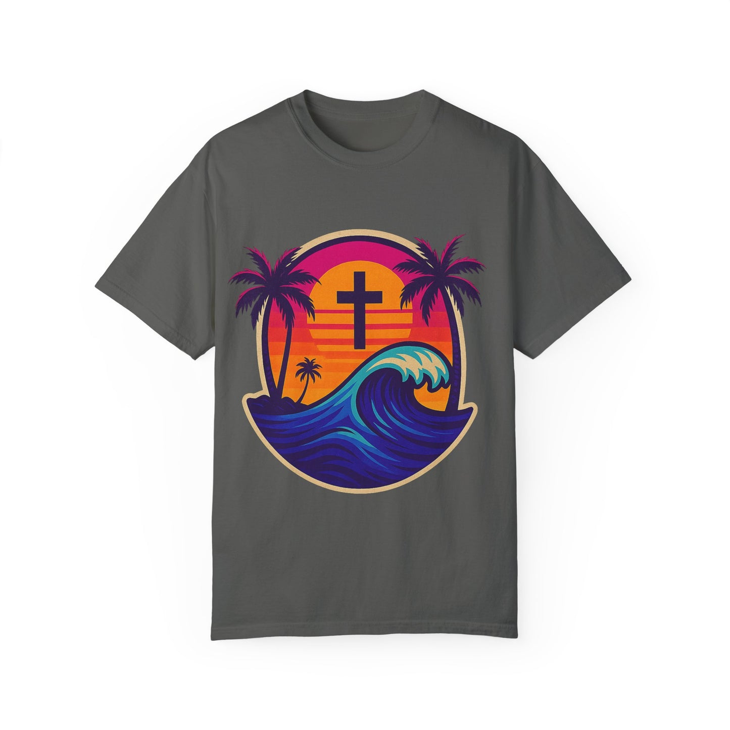 Faith Waves - Unisex Garment-Dyed Tee