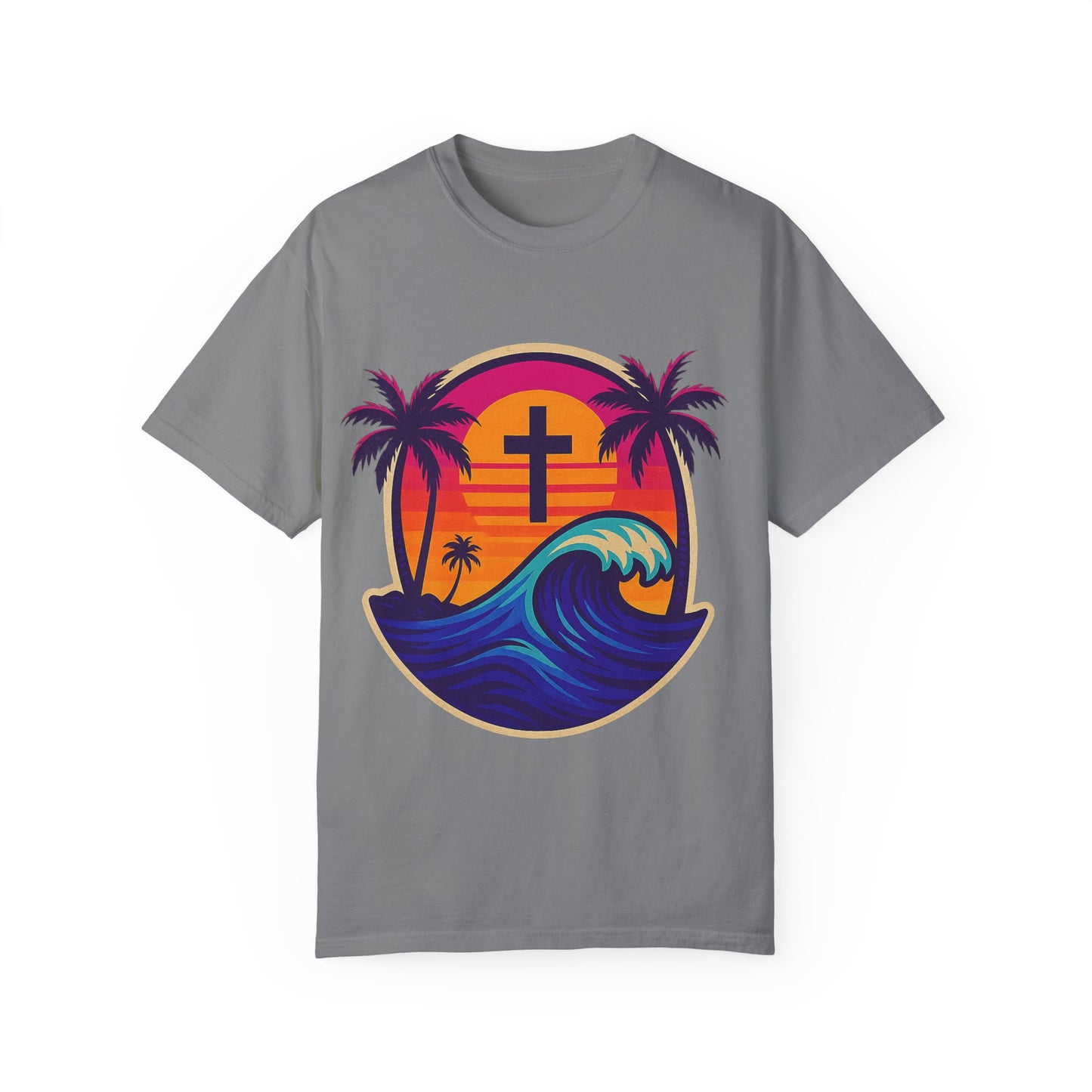 Faith Waves - Unisex Garment-Dyed Tee
