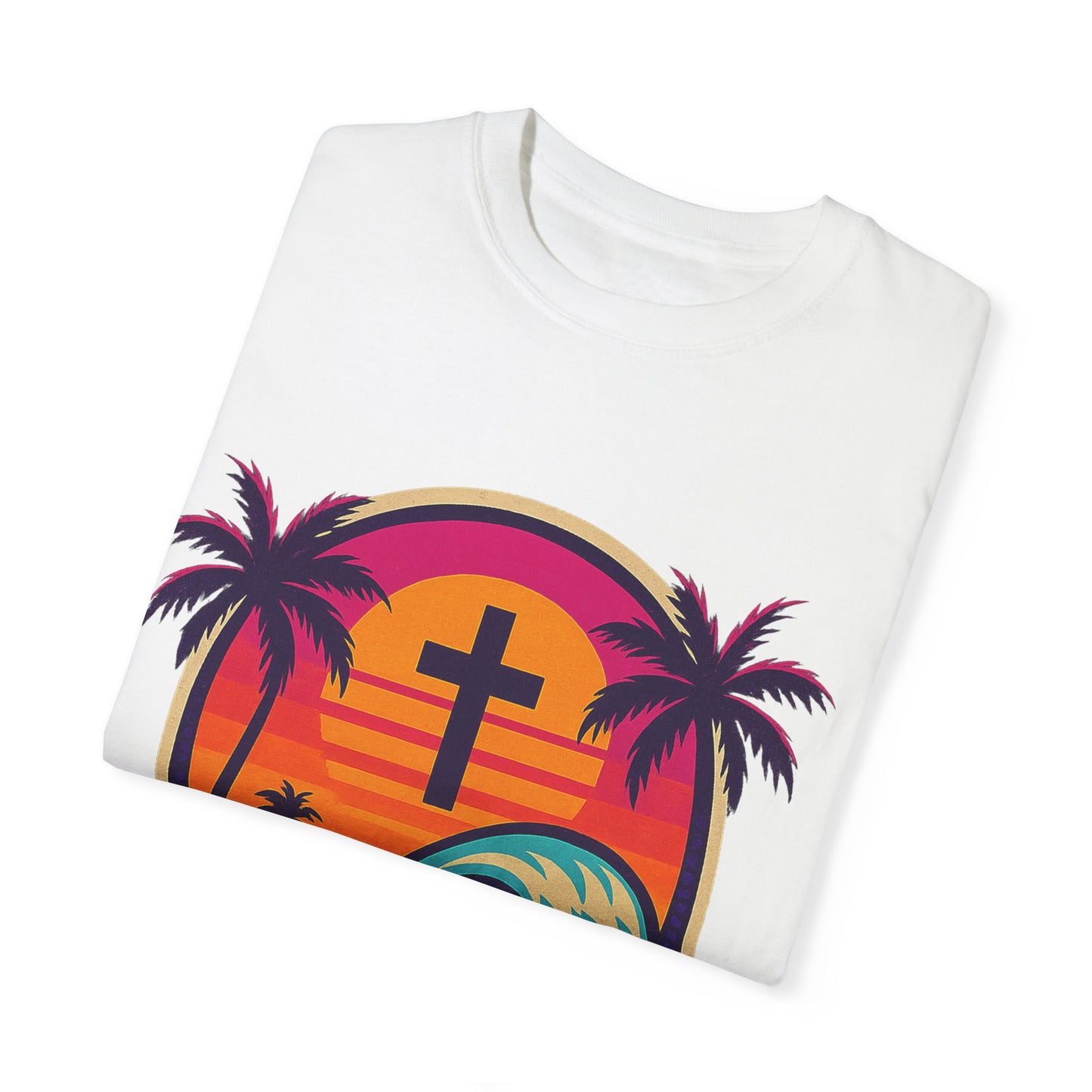 Faith Waves - Unisex Garment-Dyed Tee