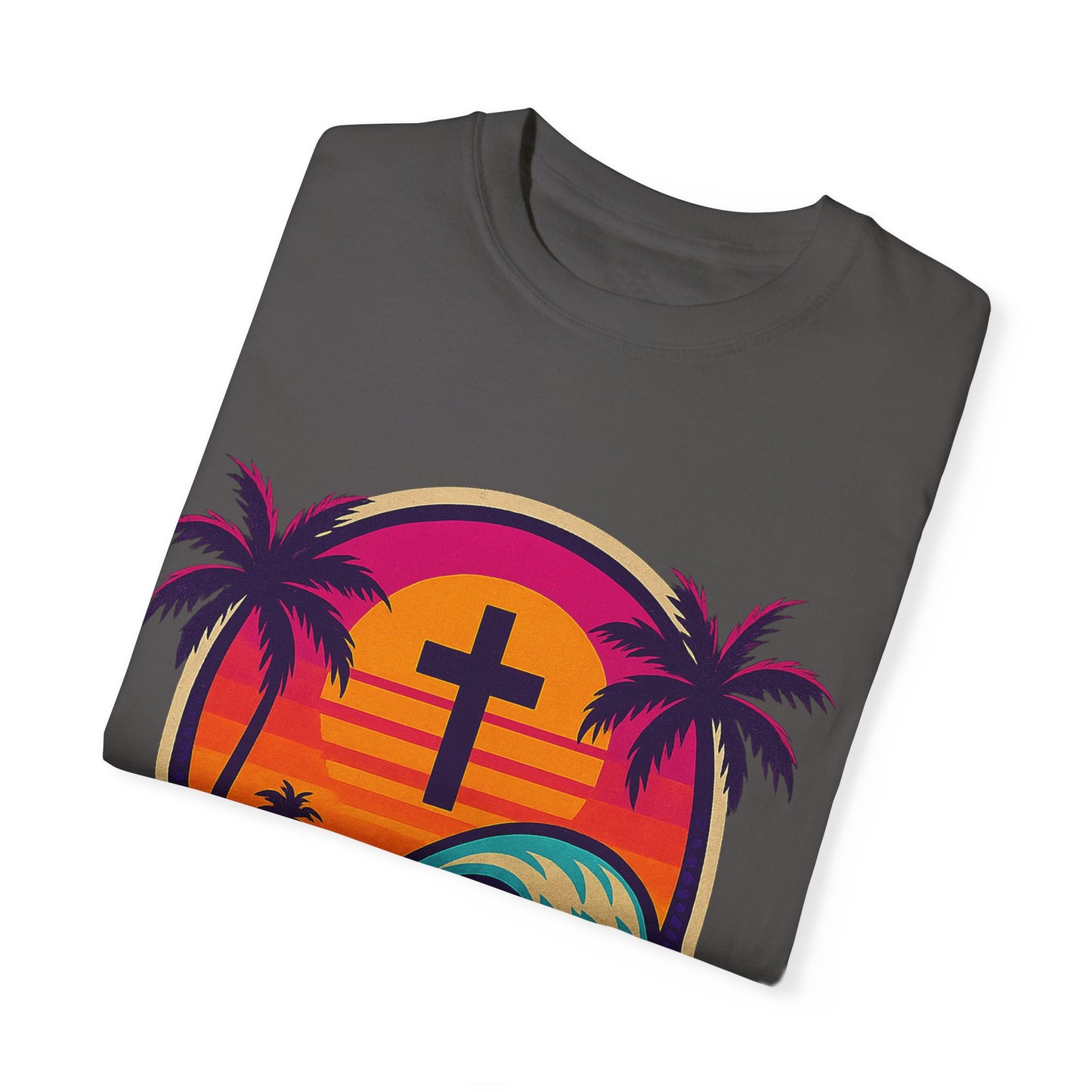 Faith Waves - Unisex Garment-Dyed Tee