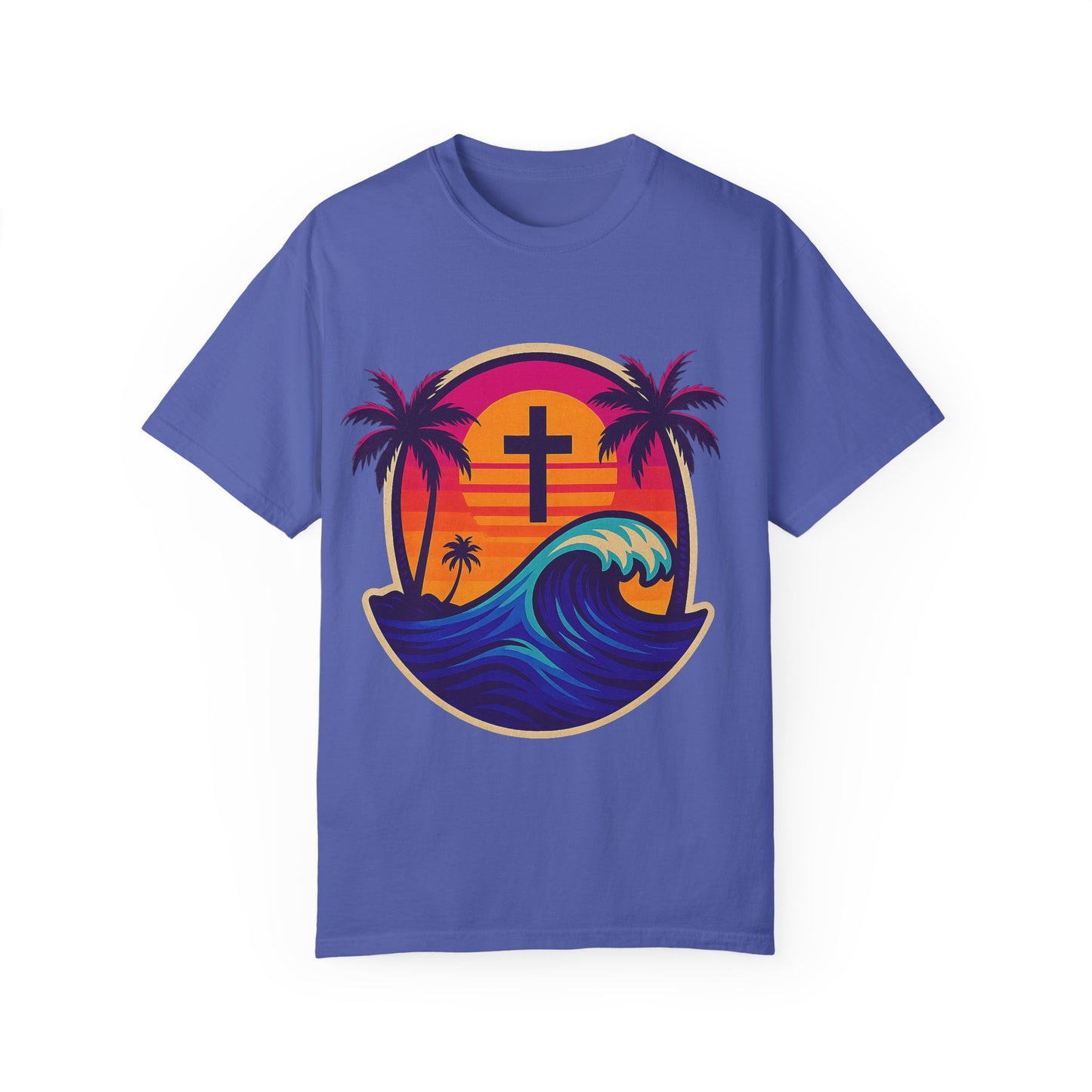 Faith Waves - Unisex Garment-Dyed Tee