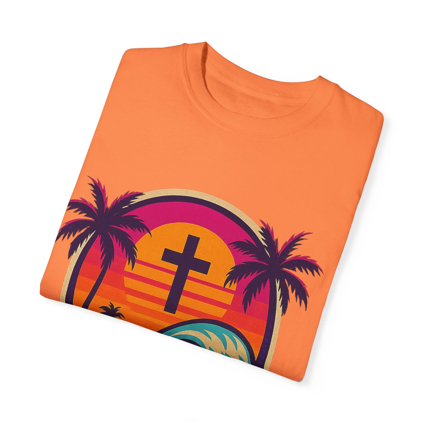 Faith Waves - Unisex Garment-Dyed Tee