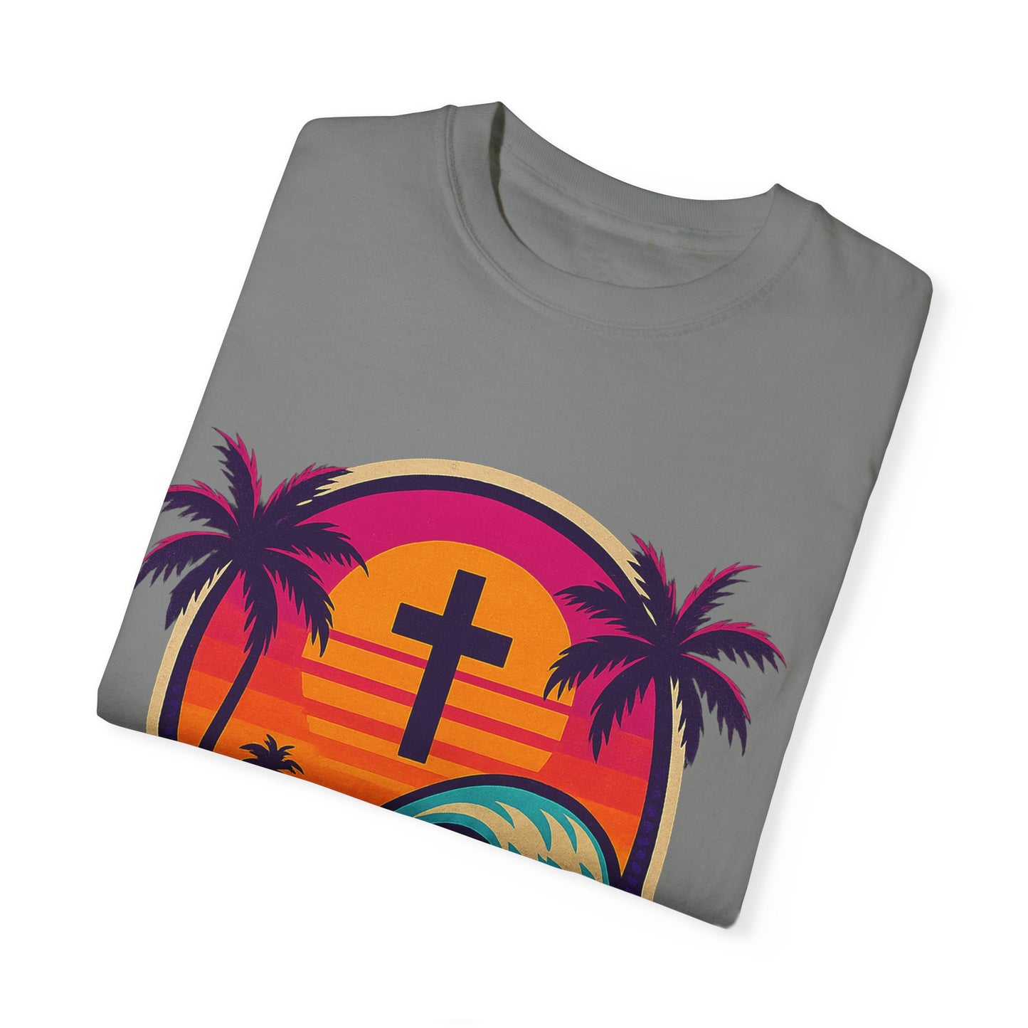 Faith Waves - Unisex Garment-Dyed Tee