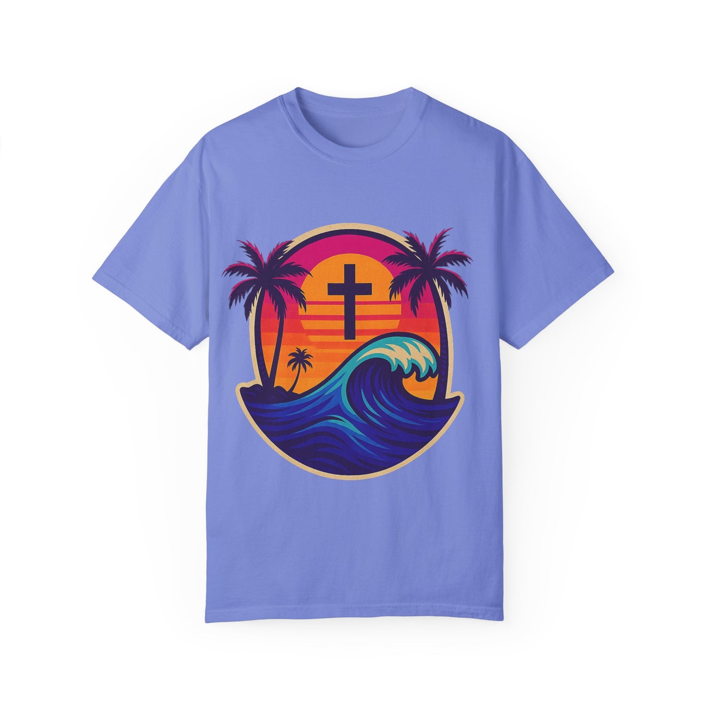 Faith Waves - Unisex Garment-Dyed Tee
