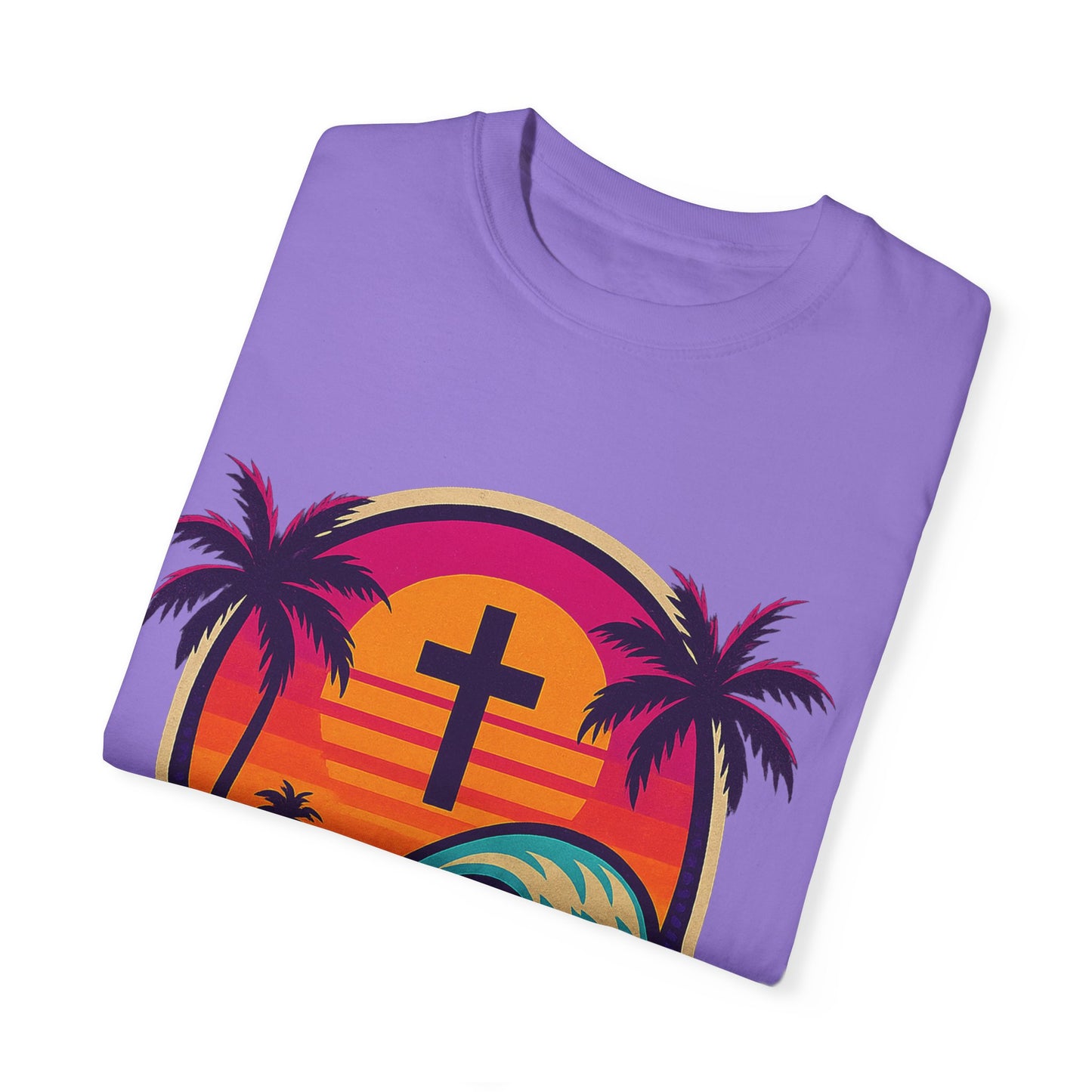 Faith Waves - Unisex Garment-Dyed Tee