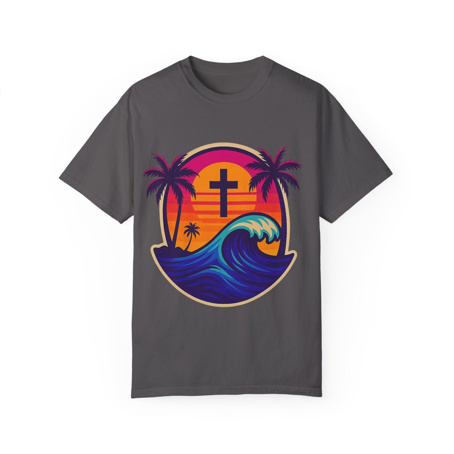 Faith Waves - Unisex Garment-Dyed Tee