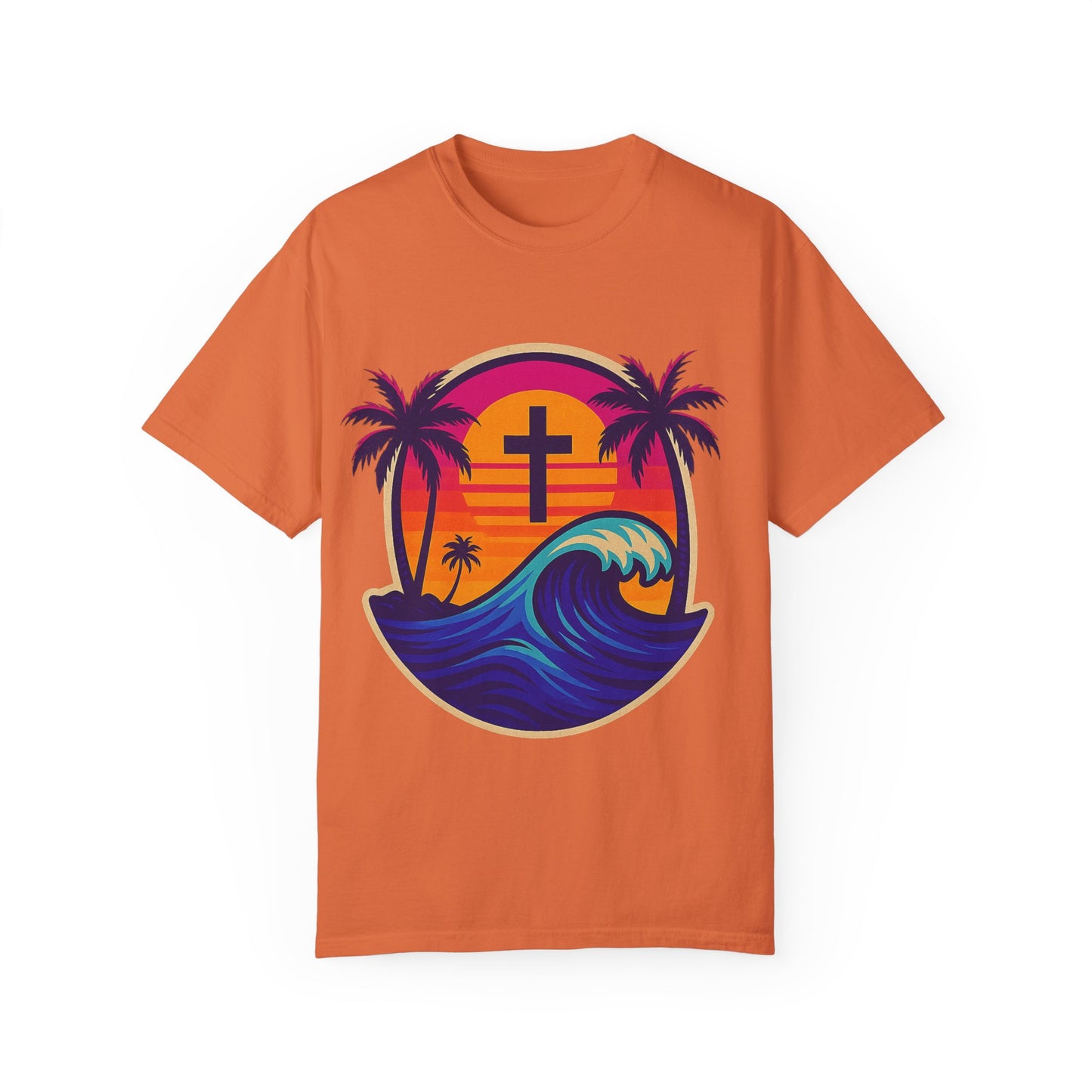 Faith Waves - Unisex Garment-Dyed Tee