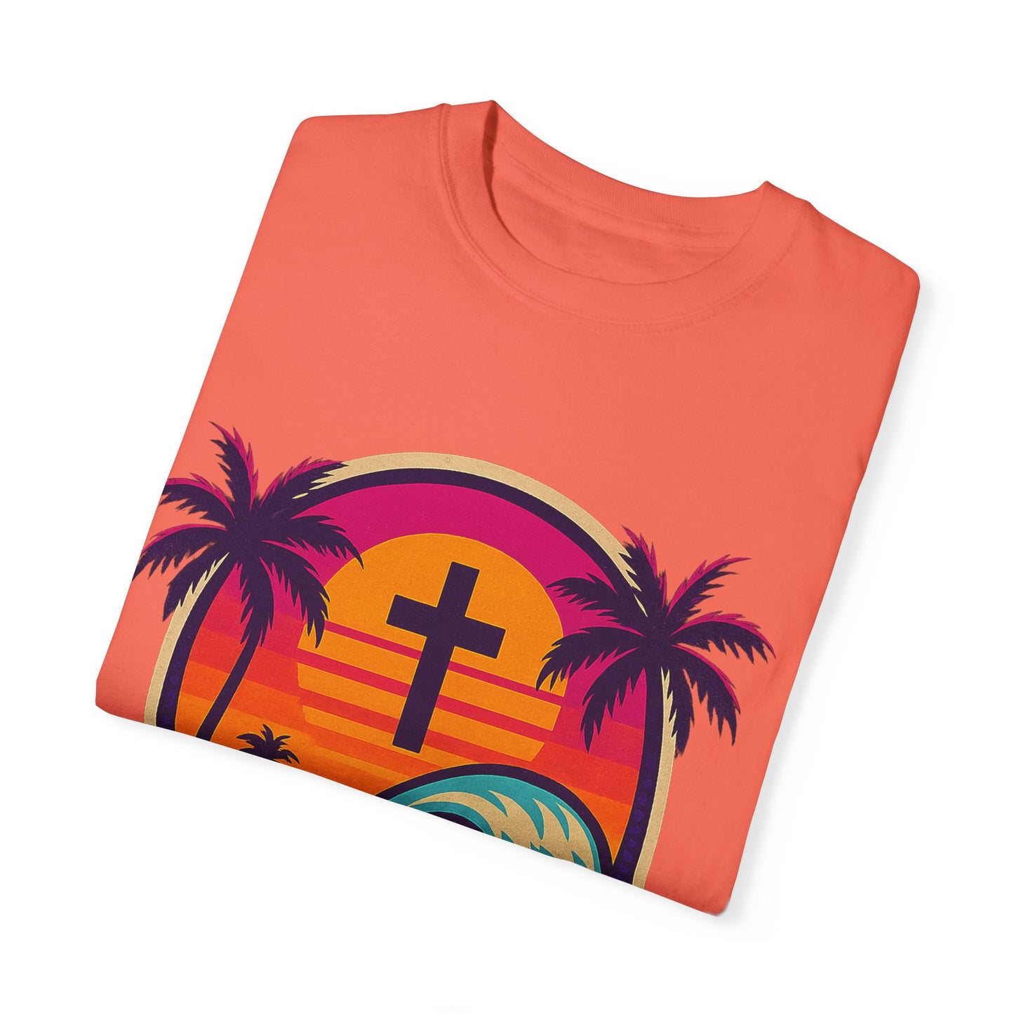 Faith Waves - Unisex Garment-Dyed Tee