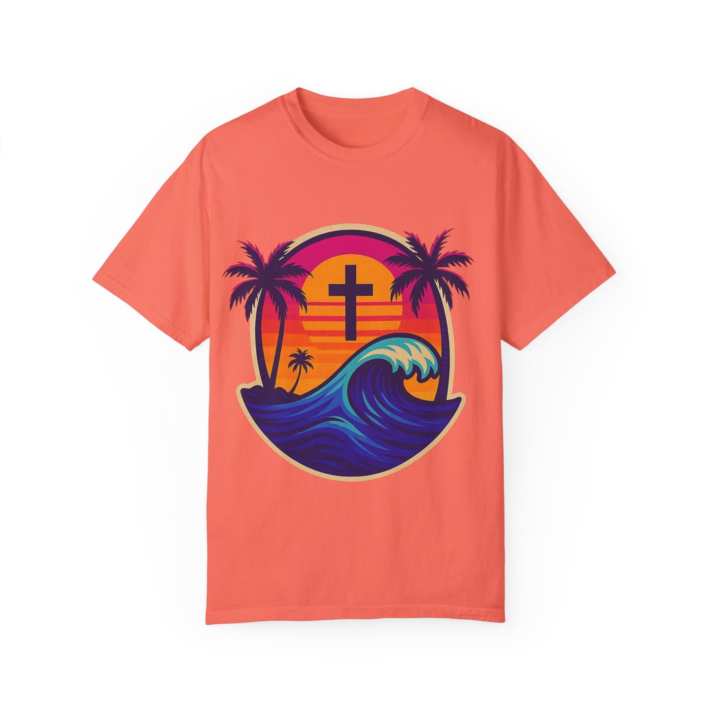 Faith Waves - Unisex Garment-Dyed Tee