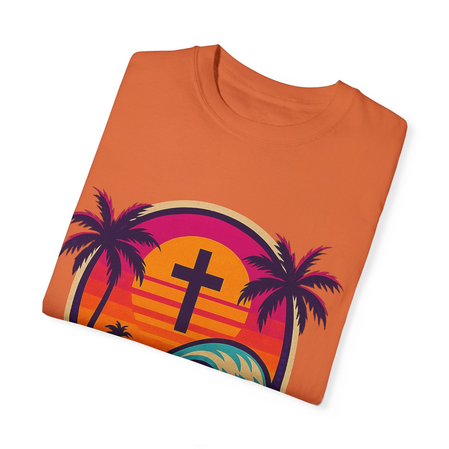 Faith Waves - Unisex Garment-Dyed Tee