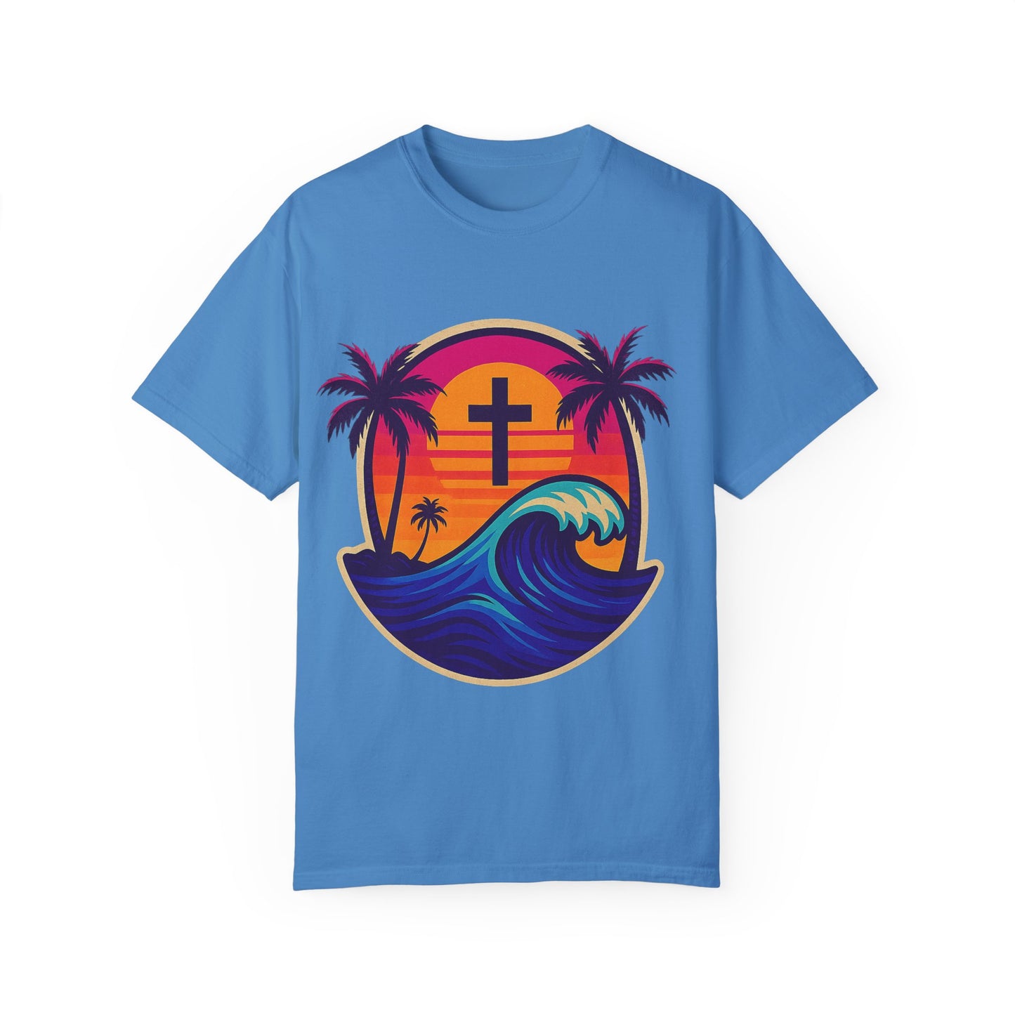 Faith Waves - Unisex Garment-Dyed Tee
