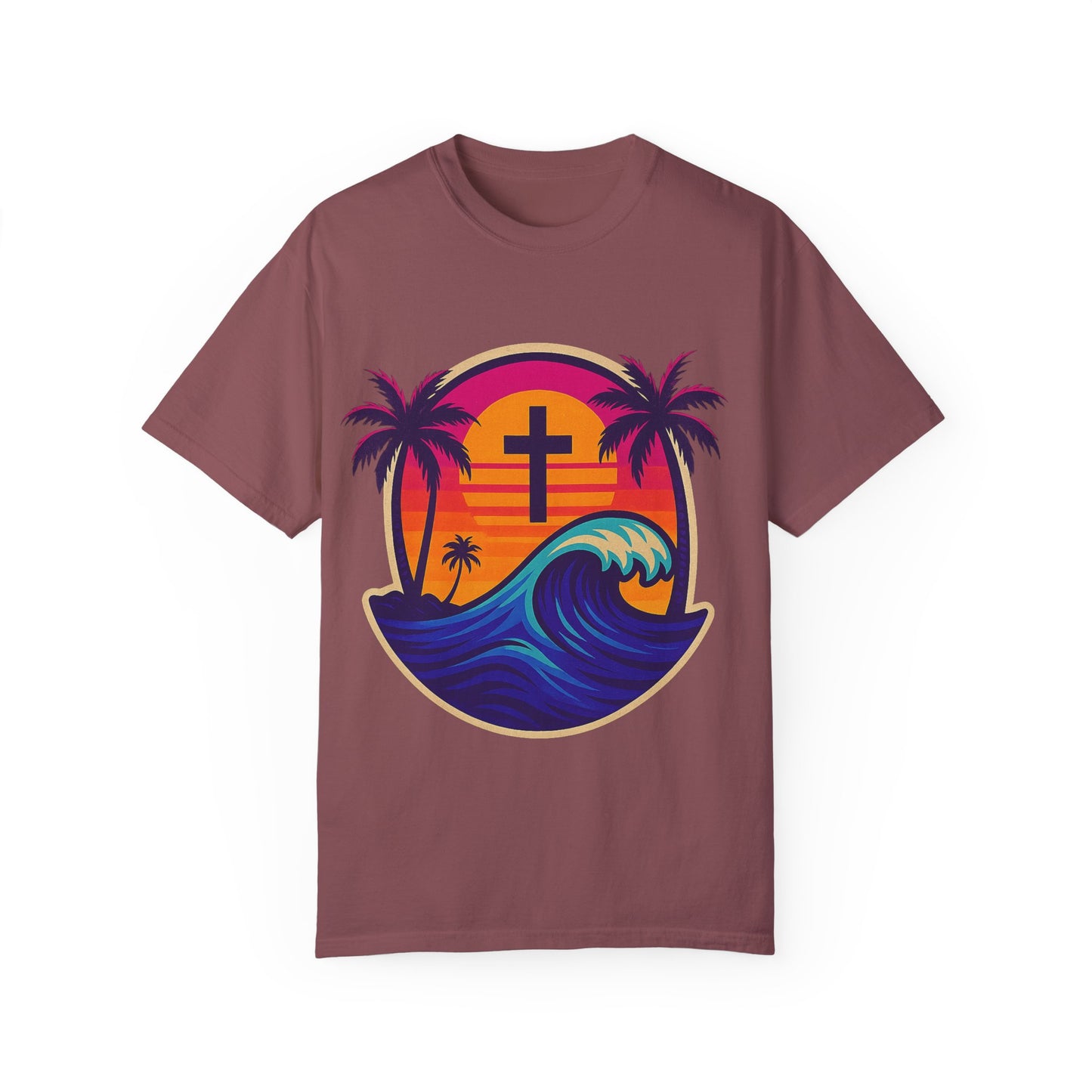 Faith Waves - Unisex Garment-Dyed Tee